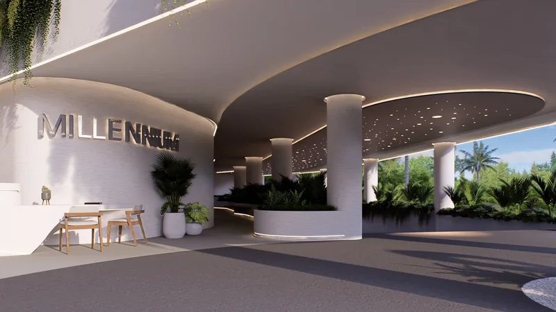 Arrival court and lobby at Millennium