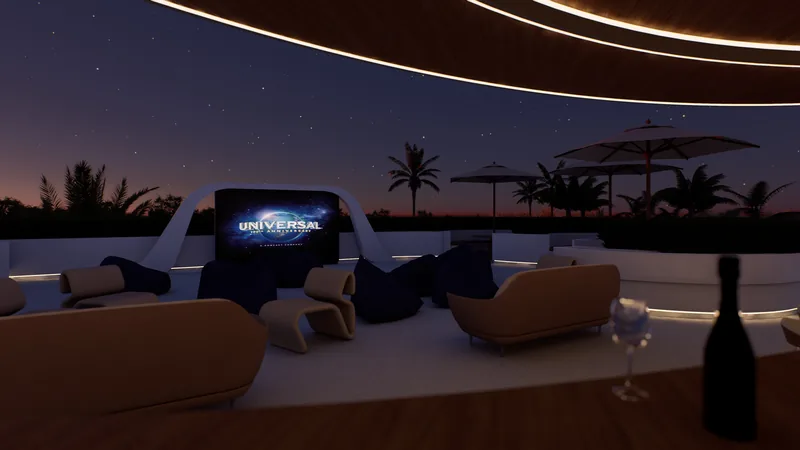 Open-air rooftop cinema at Millennium